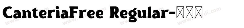 CanteriaFree Regular字体转换